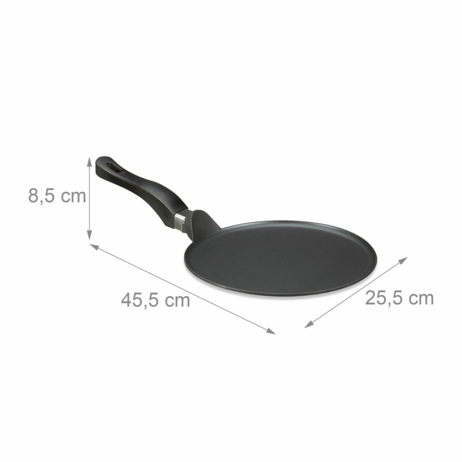 Relaxdays 25 Cm Grose Crepes-Pfanne Mit Antihaftbeschichtung Online