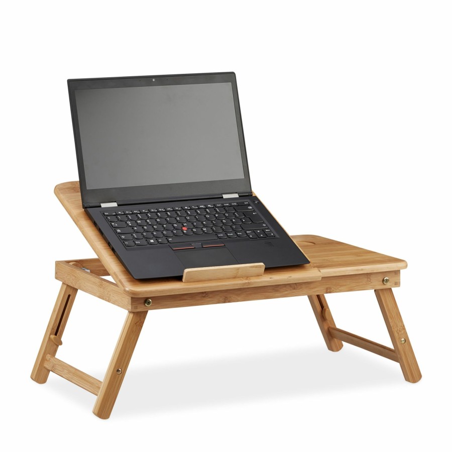 Relaxdays Hohenverstellbarer Laptopstander Aus Bambus Wholesale