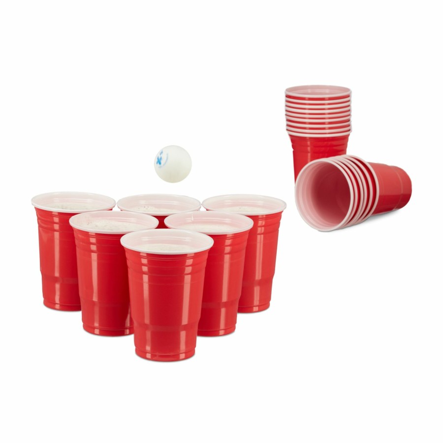 Relaxdays Beer-Pong-Becher, 50 Stuck Best