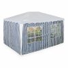 Relaxdays 3X Set Pavillon-Seitenteile, Blau Gestreift Wholesale