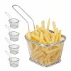 Relaxdays Pommes-Frites-Korbchen-Set, 5 Stuck Clearance