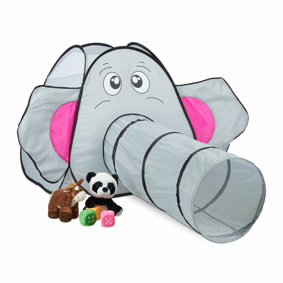 Relaxdays Spielzelt Elefant Mit Tunnel New