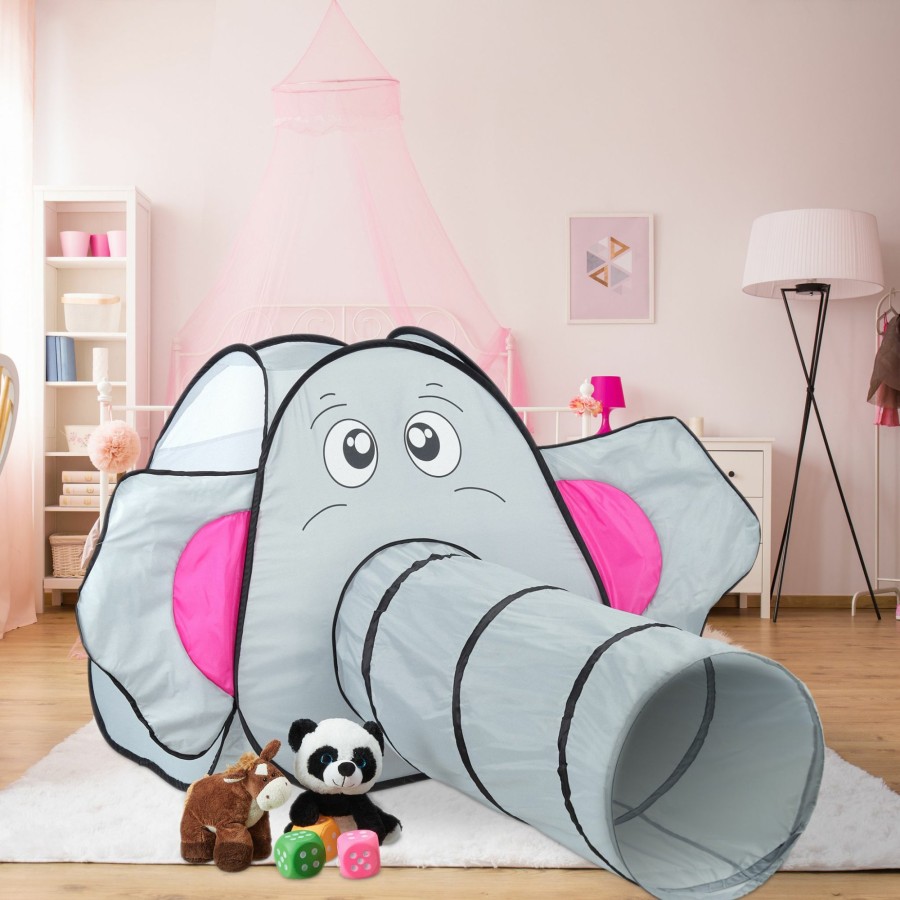 Relaxdays Spielzelt Elefant Mit Tunnel New