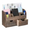 Relaxdays Schreibtisch-Organizer Aus Holz Wholesale