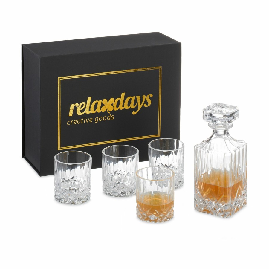 Relaxdays 5-Teiliges Whisky-Set, Dekanter Und Glaser Wholesale