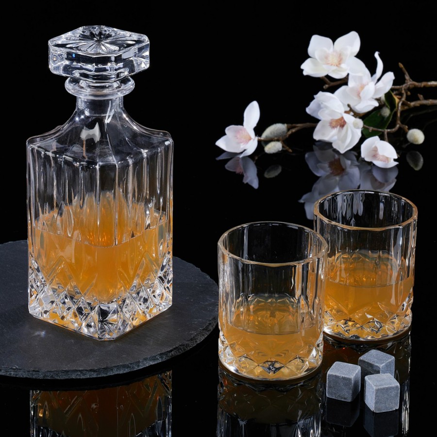 Relaxdays 5-Teiliges Whisky-Set, Dekanter Und Glaser Wholesale