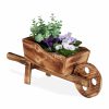 Relaxdays Schubkarrenpflanzer Aus Holz Online