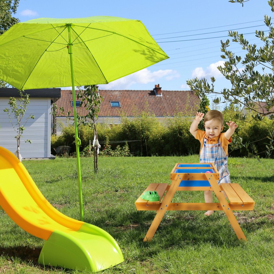 Relaxdays Kinder-Picknicktisch Mit Banken In Weis New