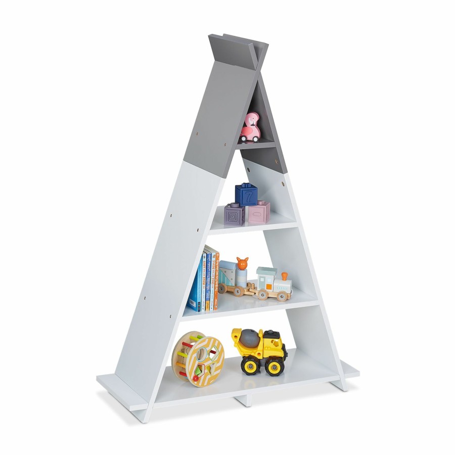 Relaxdays Kinderbucherregal In Tipi-Form Clearance