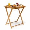 Relaxdays Tabletttisch Aus Naturlichem Bambus New