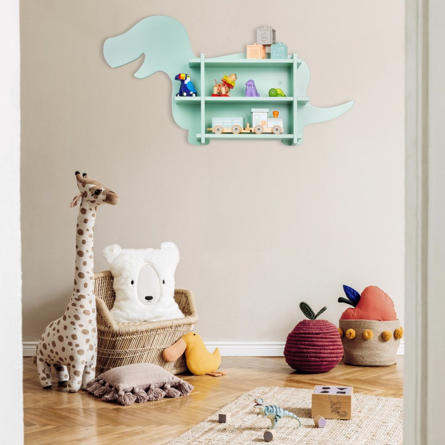 Relaxdays Dinosaurier-Wandregal Fur Kinder New