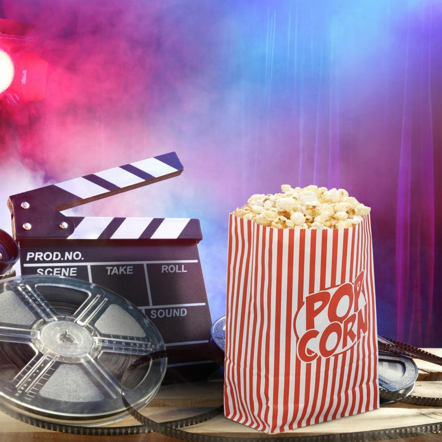 Relaxdays 48X Gestreifte Retro-Popcorntuten Online