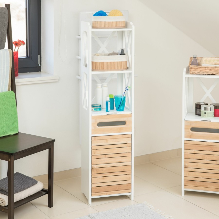 Relaxdays Groser Schrank Mit 6 Regalen Online