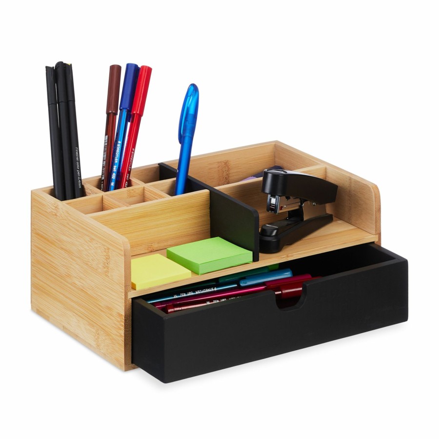 Relaxdays Schreibtisch-Organizer Mit 9 Fachern Clearance