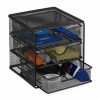 Relaxdays Schreibtisch-Organizer Aus Metall Mit 3 Schubladen Clearance