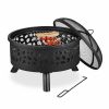 Relaxdays Feuerschale Mit Grill Und Schutzdeckel Clearance