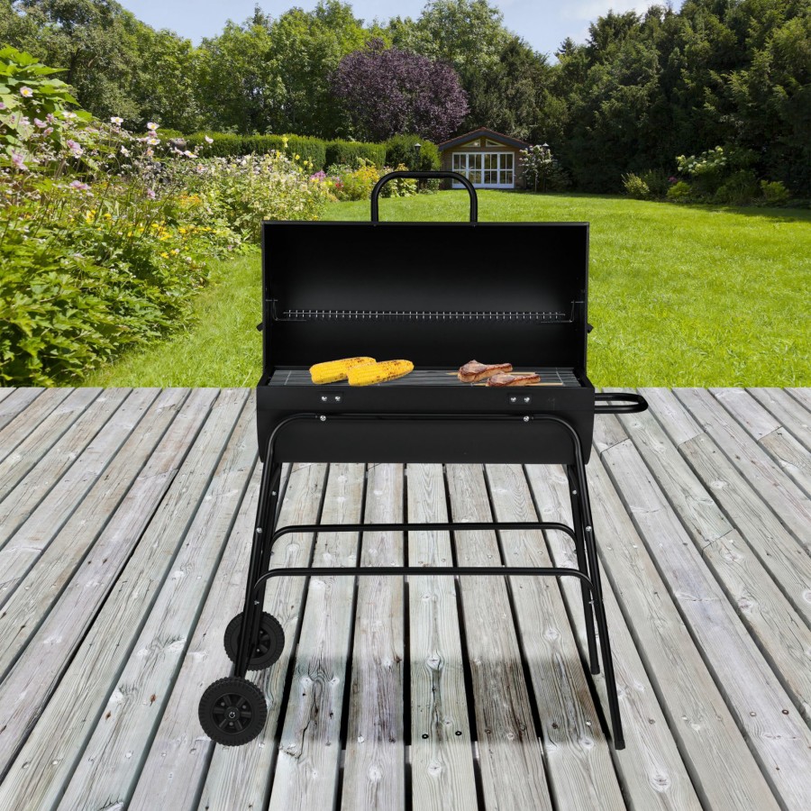 Relaxdays Holzkohlegrill Mit Deckel Online