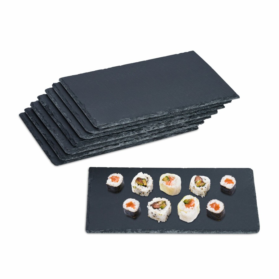 Relaxdays Set Mit 8 Schieferplatten 26X16 Cm Best