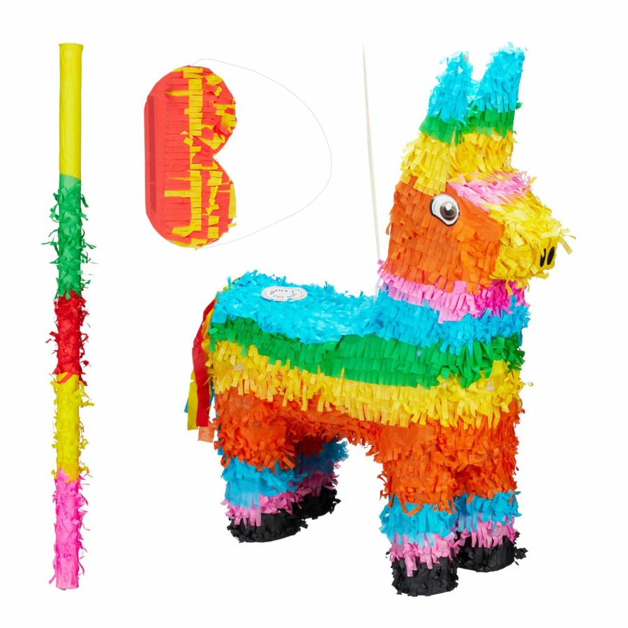 Relaxdays Esel-Pinata-Set Mit Augenmaske Und Fledermaus Online