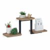 Relaxdays Industrielles Schwebendes Regal Mit 3 Tabletts Clearance