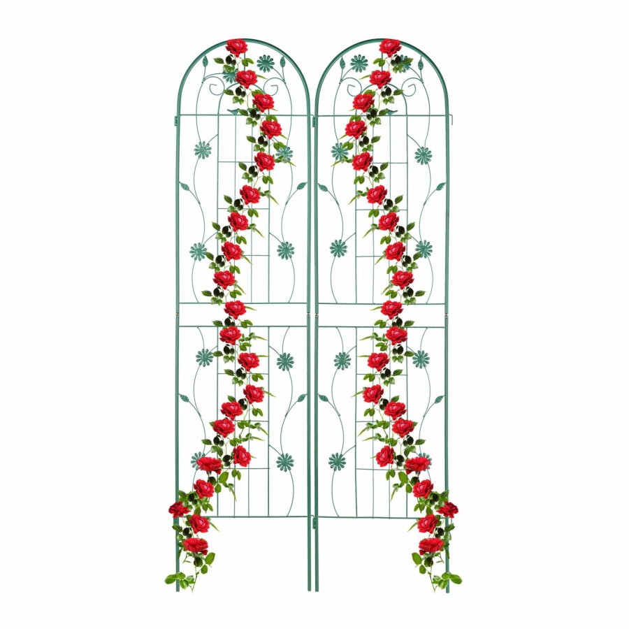 Relaxdays Hellgrunes Rankgitter, 2Er-Set, 200 Cm Best