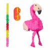 Relaxdays Flamingo Pinata 3-Teiliges Set Hot