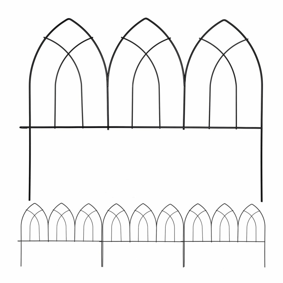 Relaxdays Garteneinfassung Aus Eisen, 4Er-Set Hot