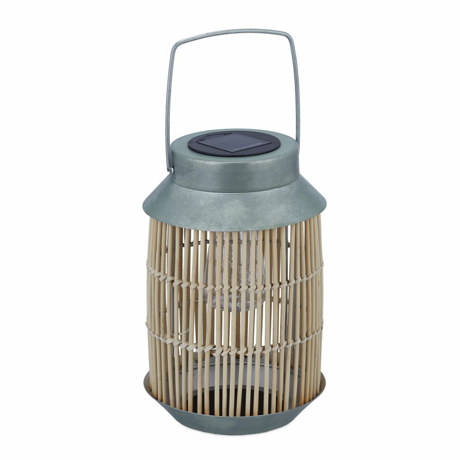 Relaxdays Solarlampe Aus Metall Und Rattan Wholesale