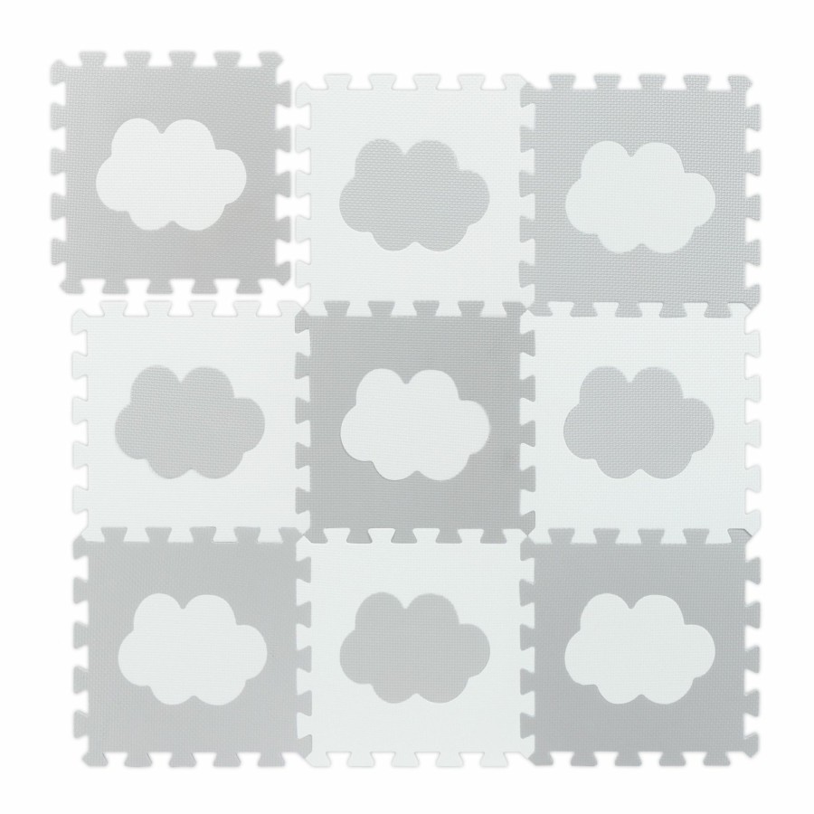 Relaxdays 18-Teilige Puzzle-Spielmatte Mit Wolken Best