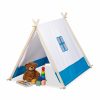 Relaxdays Kinderspielzelt Blau/Weis Hot