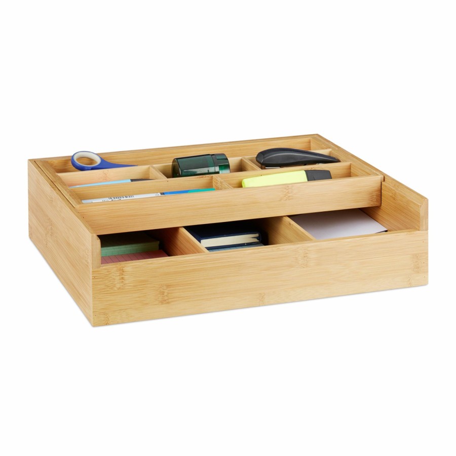 Relaxdays Bambus-Organizer-Box Wholesale