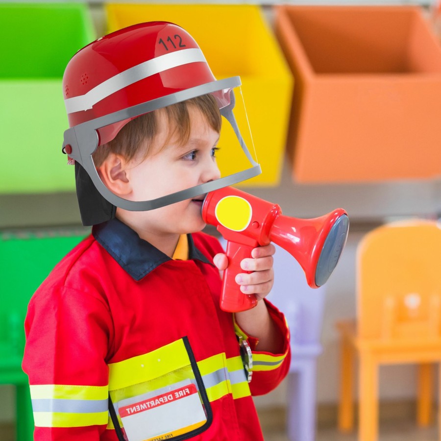 Relaxdays Set Mit 2 Feuerwehrhelmen Fur Kinder Online