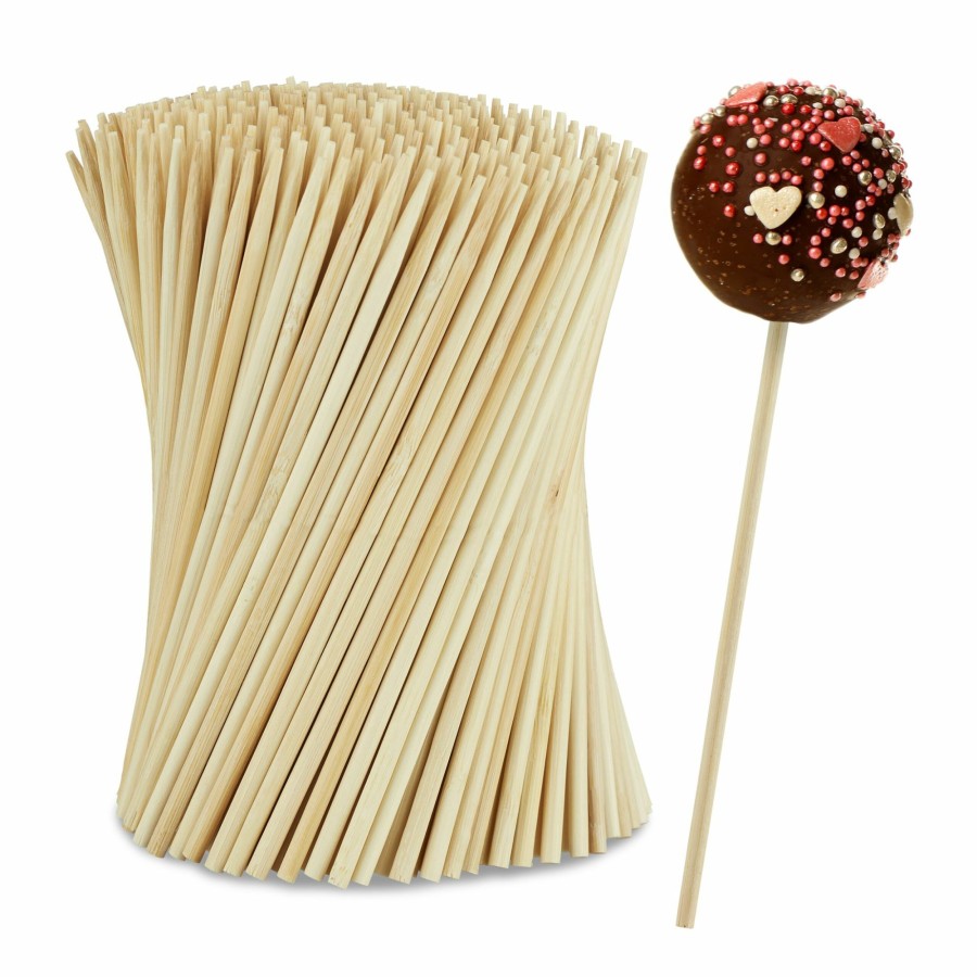 Relaxdays 250X Cake Pop Sticks Bambus Wholesale