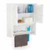 Relaxdays Weiser Wandschrank Lamell Best