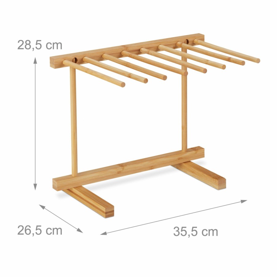 Relaxdays Nudeltrockner 8 Stangen New