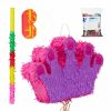 Relaxdays Rosa Kronen-Pinata-Set Mit Konfetti New