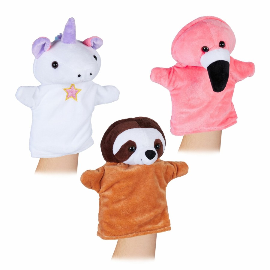 Relaxdays 3X Tier-Handpuppen-Set Fur Kinder Clearance