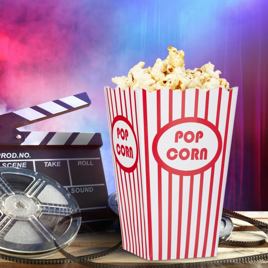 Relaxdays Set Mit 100 Popcornbeuteln New