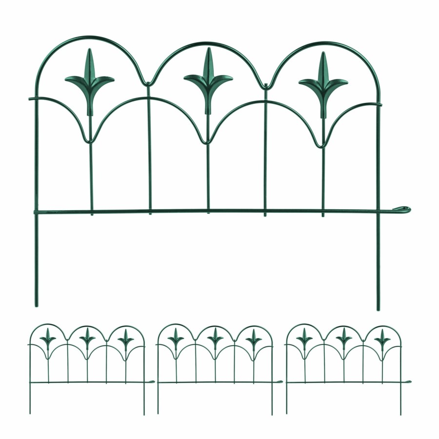 Relaxdays Dekorative Beeteinfassung, 4Er-Set New