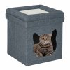 Relaxdays Katzenhocker Mit Hohle Dunkelgrau Clearance