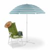 Relaxdays Sonnenschirm In Weis Und Turkis 160 Cm Online