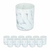 Relaxdays Set Mit 12 Teelichthaltern Aus Weisem Marmor New