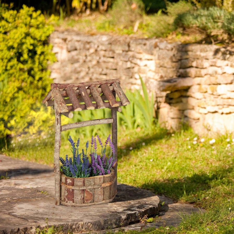 Relaxdays Pflanzgefas Aus Holz Als Gartenbrunnen Clearance