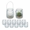 Relaxdays Set Mit 12 Kerzenlaternen Aus Klarem Glas Wholesale