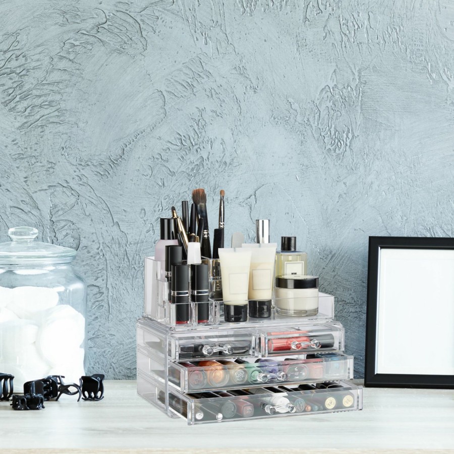 Relaxdays Make-Up-Organizer Mit 4 Schubladen Clearance