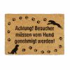 Relaxdays Kokosfaser-Fusmatte Mit Hunden Und Deutschem Spruch Wholesale