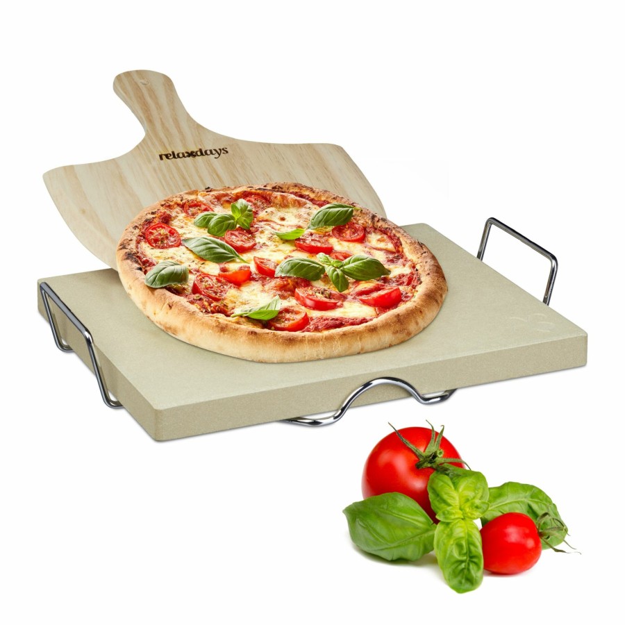 Relaxdays Pizzasteinset 3 Cm Best