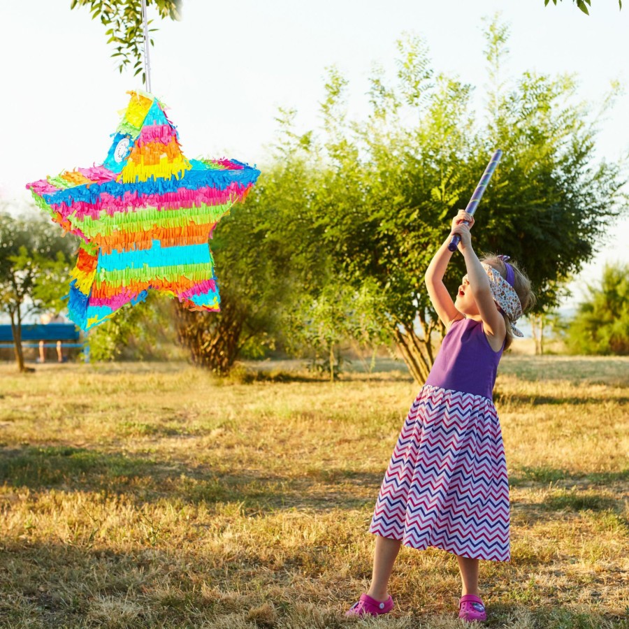 Relaxdays Buntes Stern-Pinata-Set Mit Konfetti Online