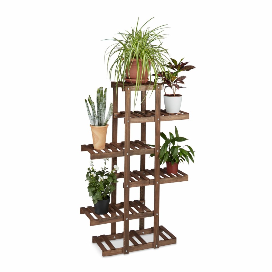 Relaxdays Blumenstander Aus Holz Online