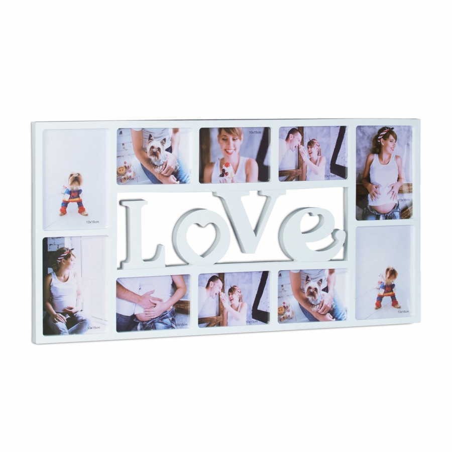 Relaxdays Love-Fotorahmen Fur 10 Bilder Hot